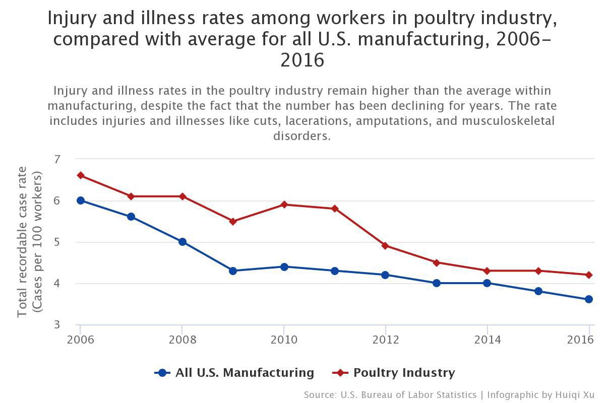 poultry injury rate